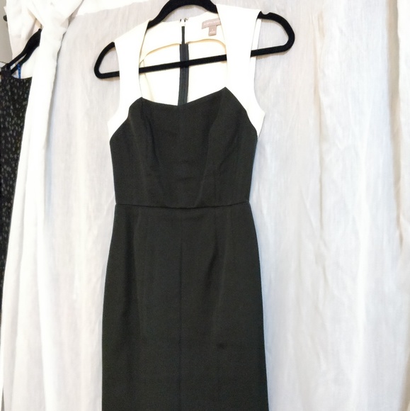 Banana Republic, sleeveless, black / white midi dress - Picture 1 of 4